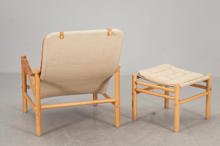 FÅTÖLJ MED FOTPALL "Junker", Bror Boije, DUX.