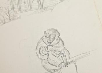 MAX GOLDSTEIN, dräktskisser, ca 100 st, delvis sign o dat.