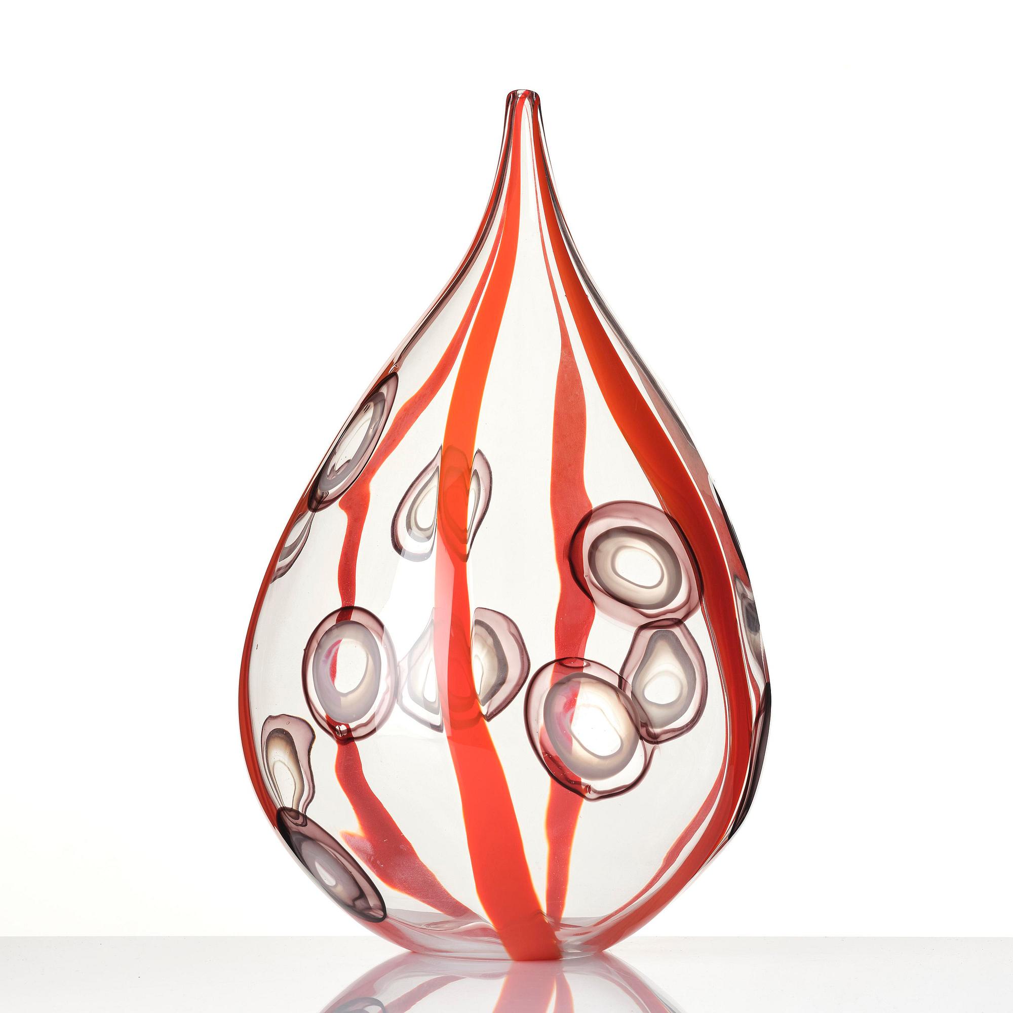 Ann Wåhlström, a unique glass vase, "Bulb IX", Tacoma, Seattle, USA 2003.