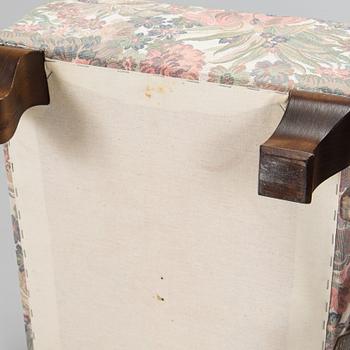 Carl Gustaf Hiort af Ornäs, nojatuoli, "Tohtori", Hiort Tuote Puunveisto, ja rahi, 1940-luku.