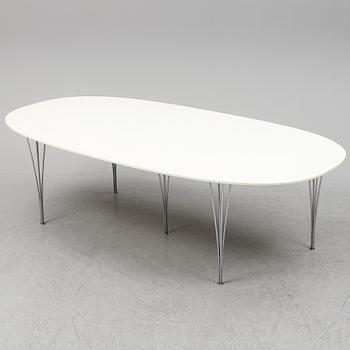 PIET HEIN & BRUNO MATHSSON, a 'Superellips dining table from MIAB/Fritz Hansen, 1982.