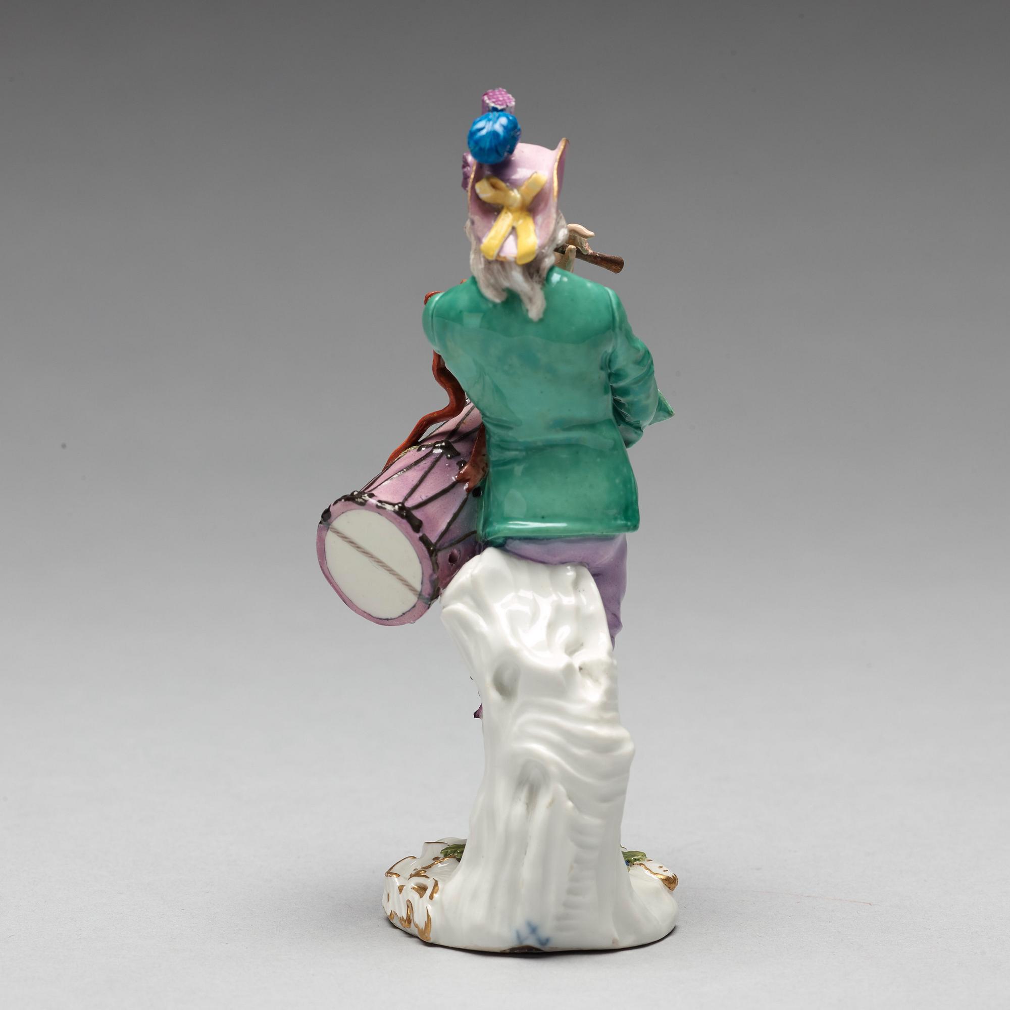 FIGURIN, porslin. Meissen, 1700-tal.
