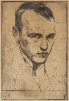 Axel Fridell, "Self-portrait III".