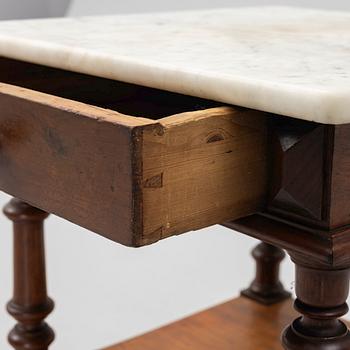 An early 20th century bedside table.