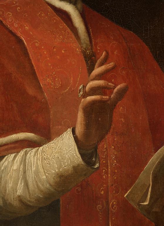 Pompeo Girolamo Batoni Circle of, "Pope Pius VI" (Giovanni Angelico Braschi) (1717-1799).