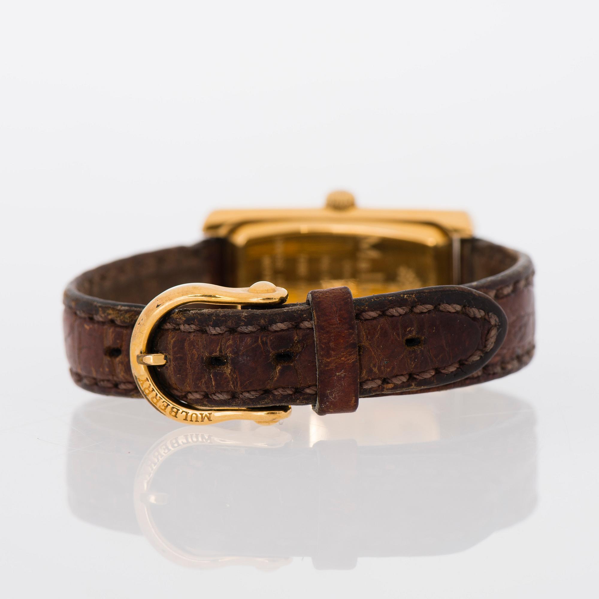 MULBERRY, wrist watch, 19,5 x 30-35,5 mm.
