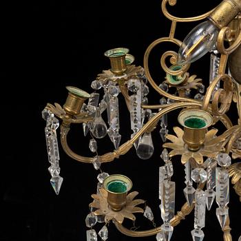 Ljuskrona, Oscariansk, omkring år 1900.