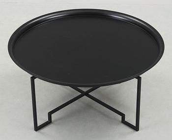 A Per Öberg black lacquered sofa table, Svenskt Tenn, post 2000.