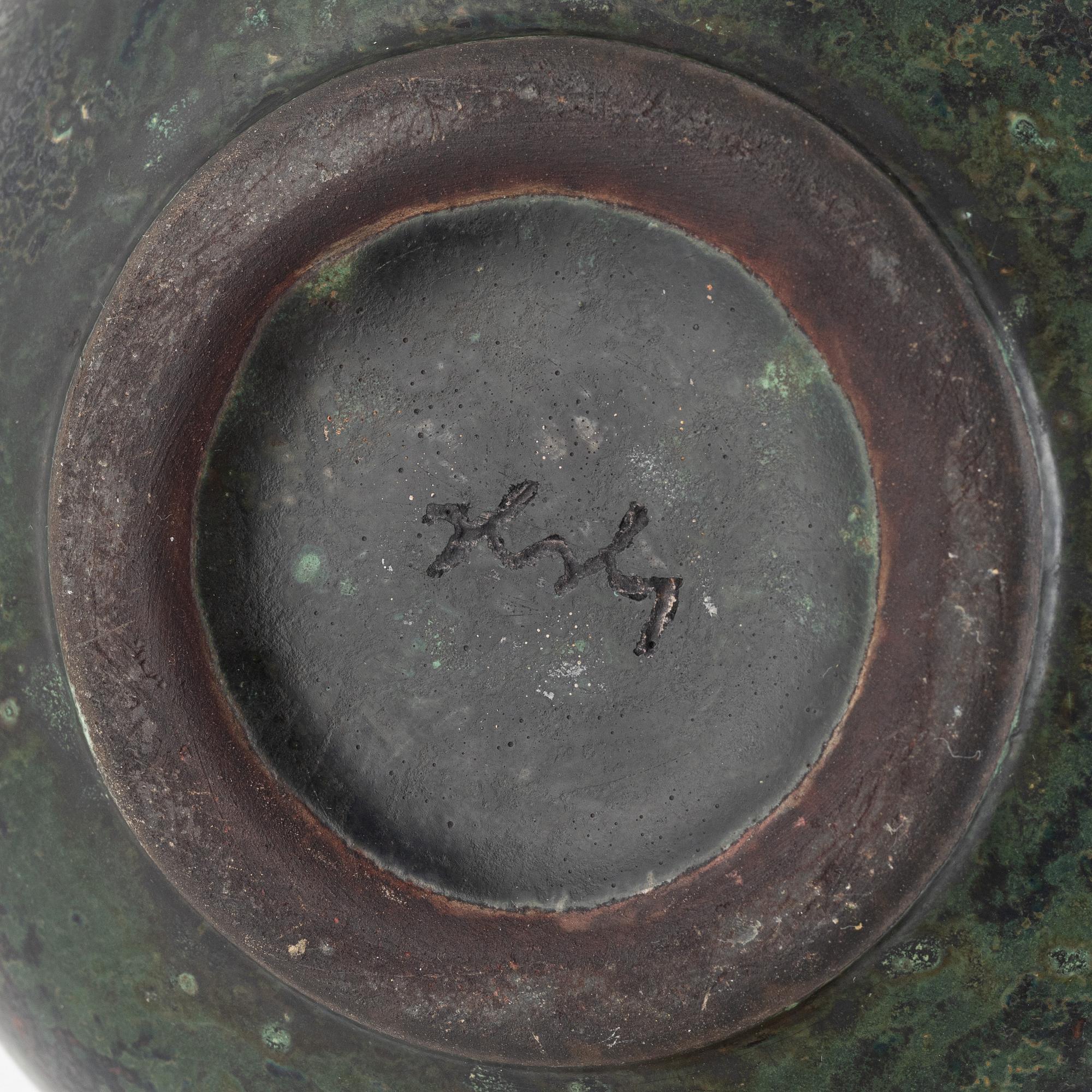 Hans Hedberg, burk med lock, Biot, Frankrike.