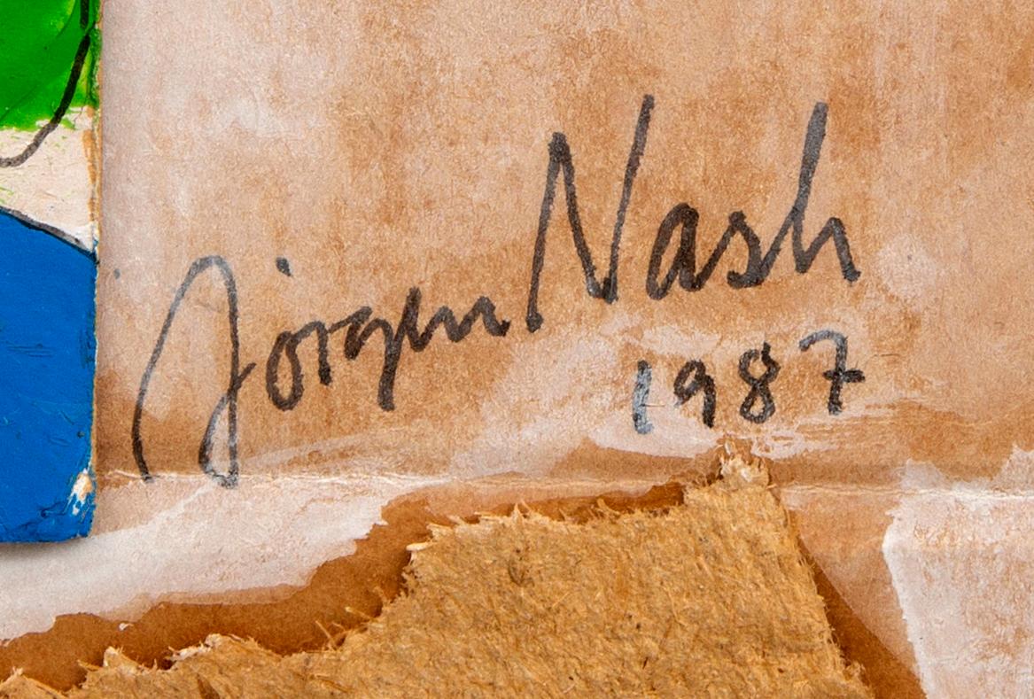 Jörgen Nash, Mixed media, signerad, daterad 1987.