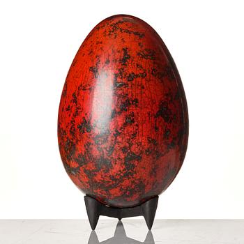 Hans Hedberg, a stoneware sculpture of an egg, Biot, France.