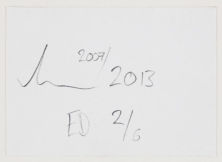 SIMON LARSSON, gelatin silver print, signed, numbered ED 2/6 and dated 2013 on verso.