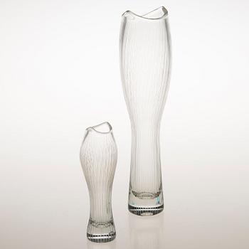 TAPIO WIRKKALA, MALJAKOITA, 2 kpl, lasia, 3545, signeerattu Tapio Wirkkala Iittala.