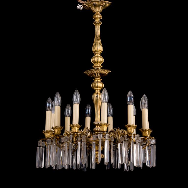 TAKKRONA, biedermeier, ca 1850-60-tal. Höjd 80 cm.