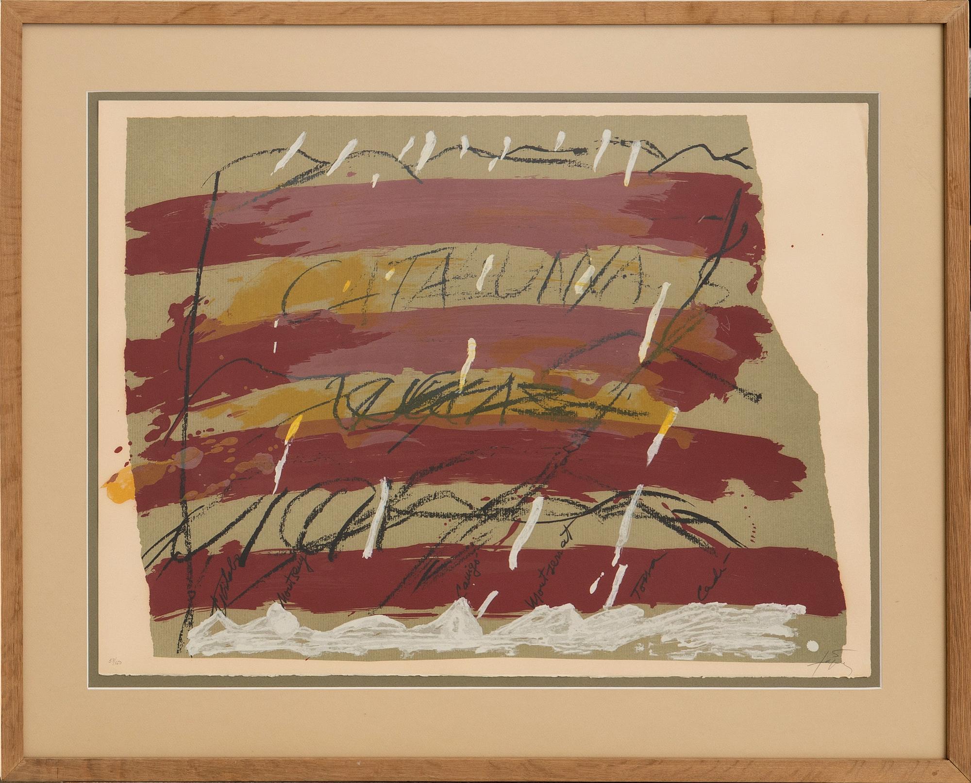 Antoni Tàpies, Utan titel ur "Berlin-Suite".
