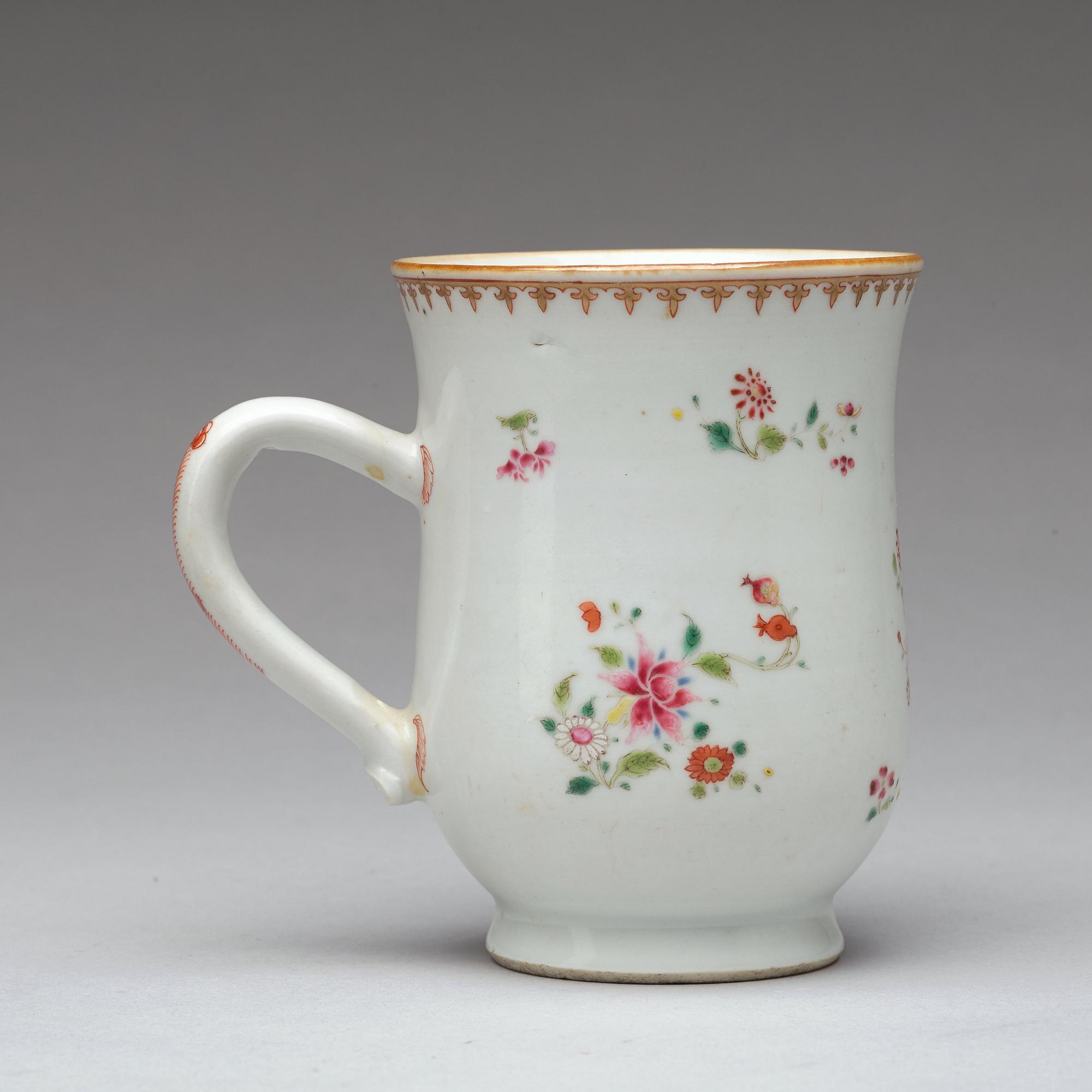 MUGG, kompaniporslin. Qingdynastin, Qianlong (1736-95).