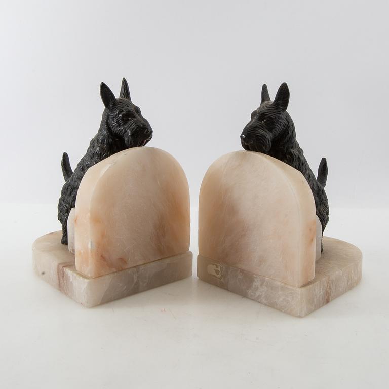 Bookends, a pair, 20th century.