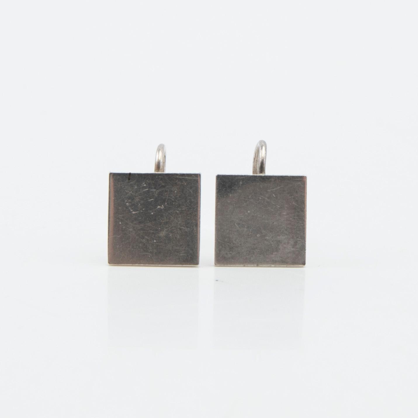 Wiwen Nilsson, earrings, a pair, silver, Lund, 1958.