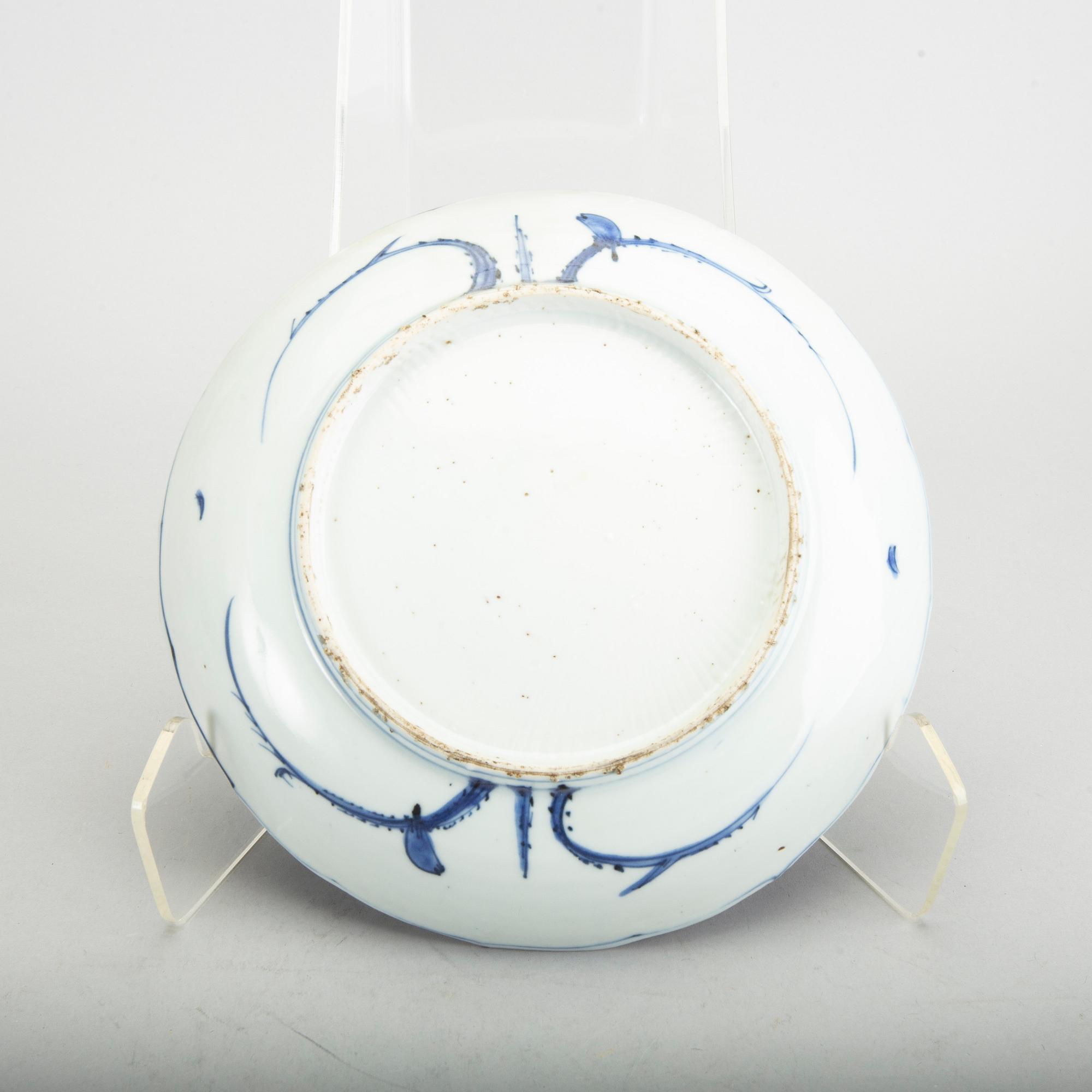 A Chinese Ming dynasty Wanli porcelain dish.