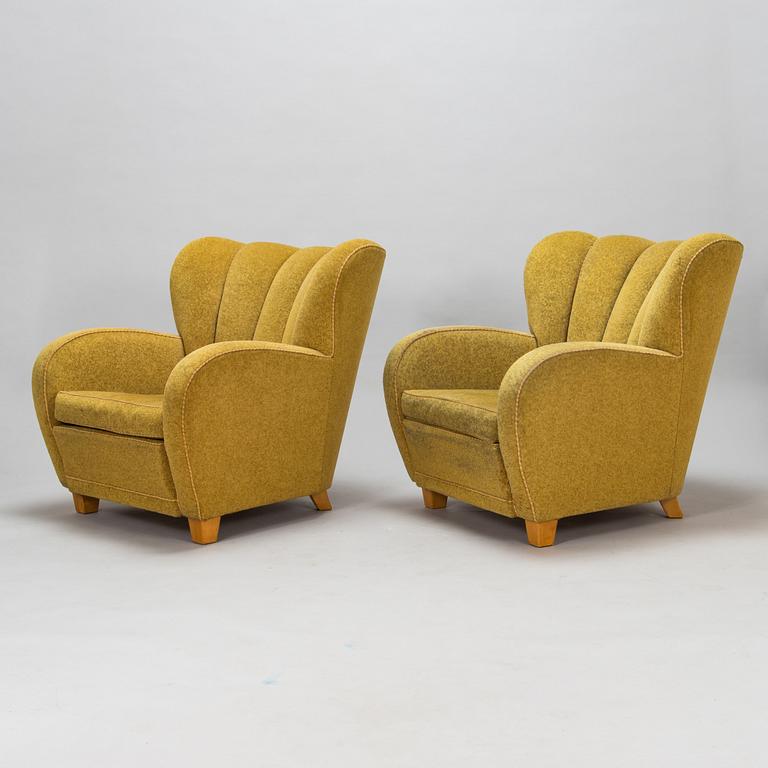 Fåtöljer, ett par, 1900-talets mitt.