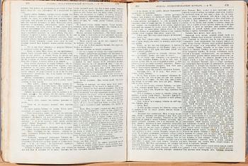 BOK, inbunden journal "Rodina"(Родина) S:t Peterburg 1889.