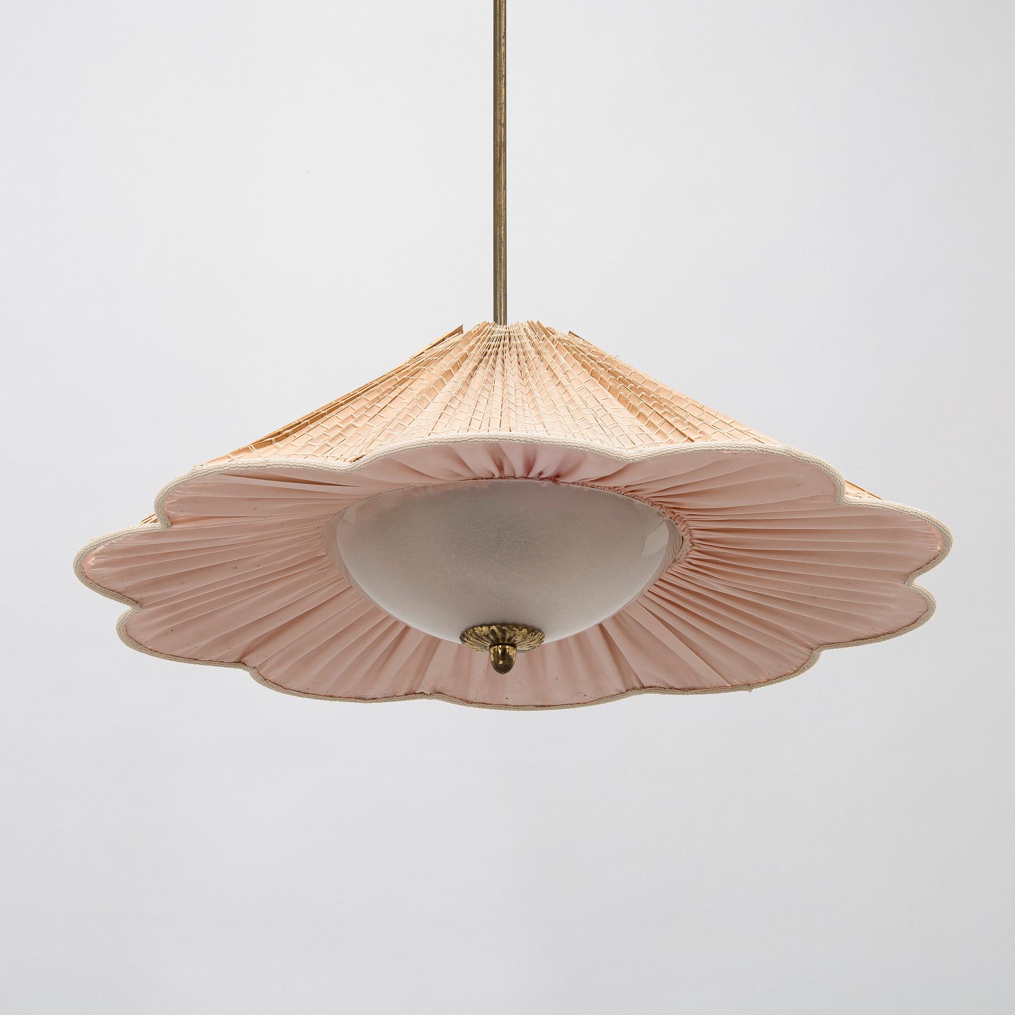A mid-20th century ceiling lamp for Idman.