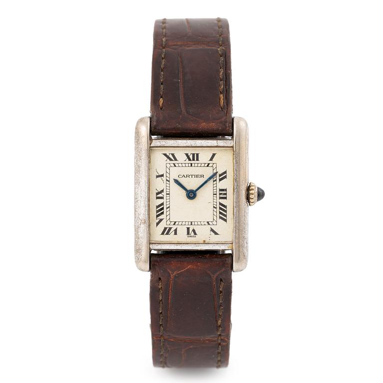 Cartier, Tank Louis, “Swiss Dial”, wristwatch, 20.5 x 20 (28) mm.
