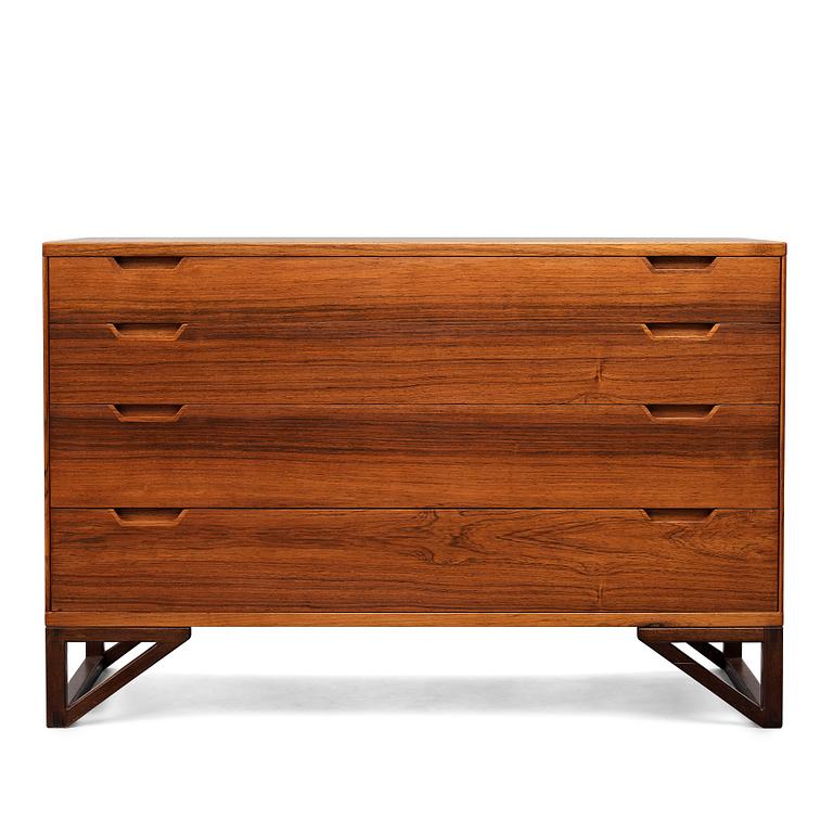 Svend Langkilde, a palisander chest of drawers, Ed. Langkilde, Denmark 1950-60's.