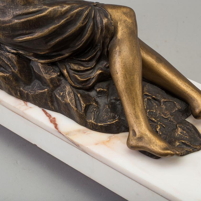 a circa 1900 mantle clock, marked Ruffony.