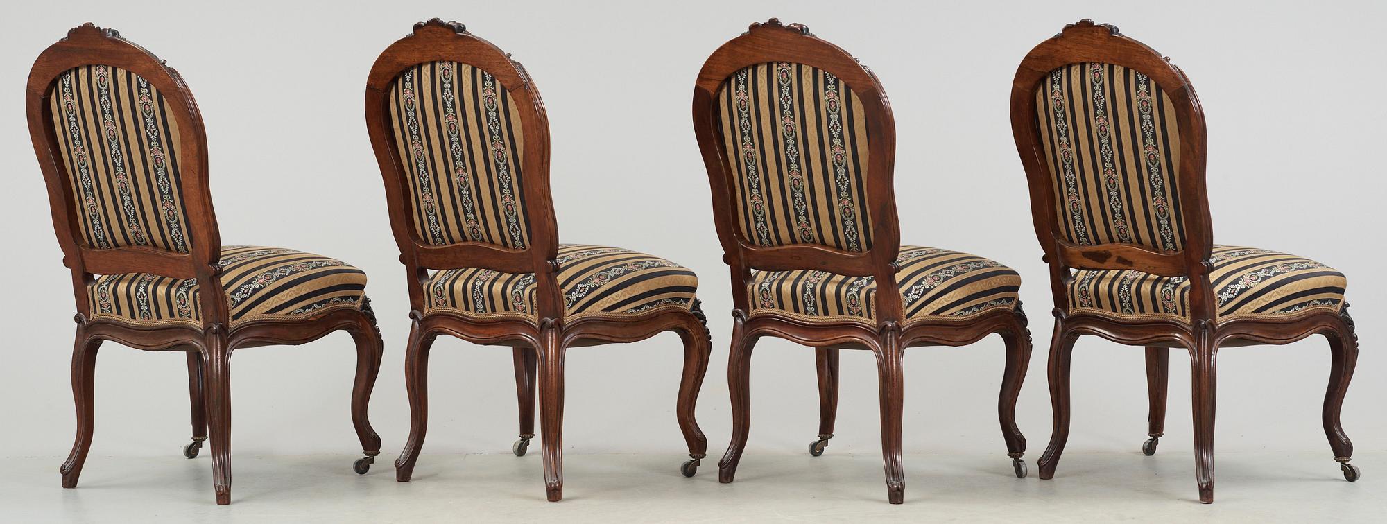 STOLAR, 4 st, rokokostil, 1900-talets början.