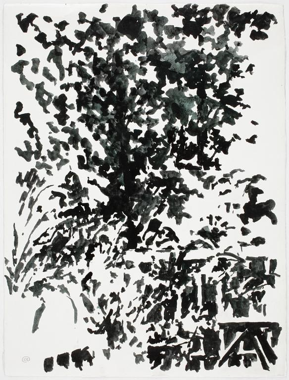 LENNART RODHE, tusch,  monogramsign samt sign a tergo.