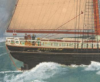 Okänd konstnär 1800/1900-tal , fartygsporträtt.