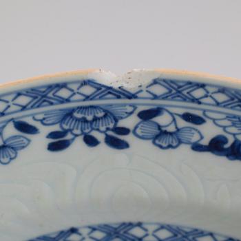 FAT, 3 st olika modeller, porslin, Kina, 1700-tal.