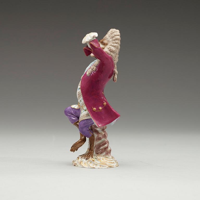 FIGURINER, 10 stycken, porslin. Meissen, sent 1800-tal.