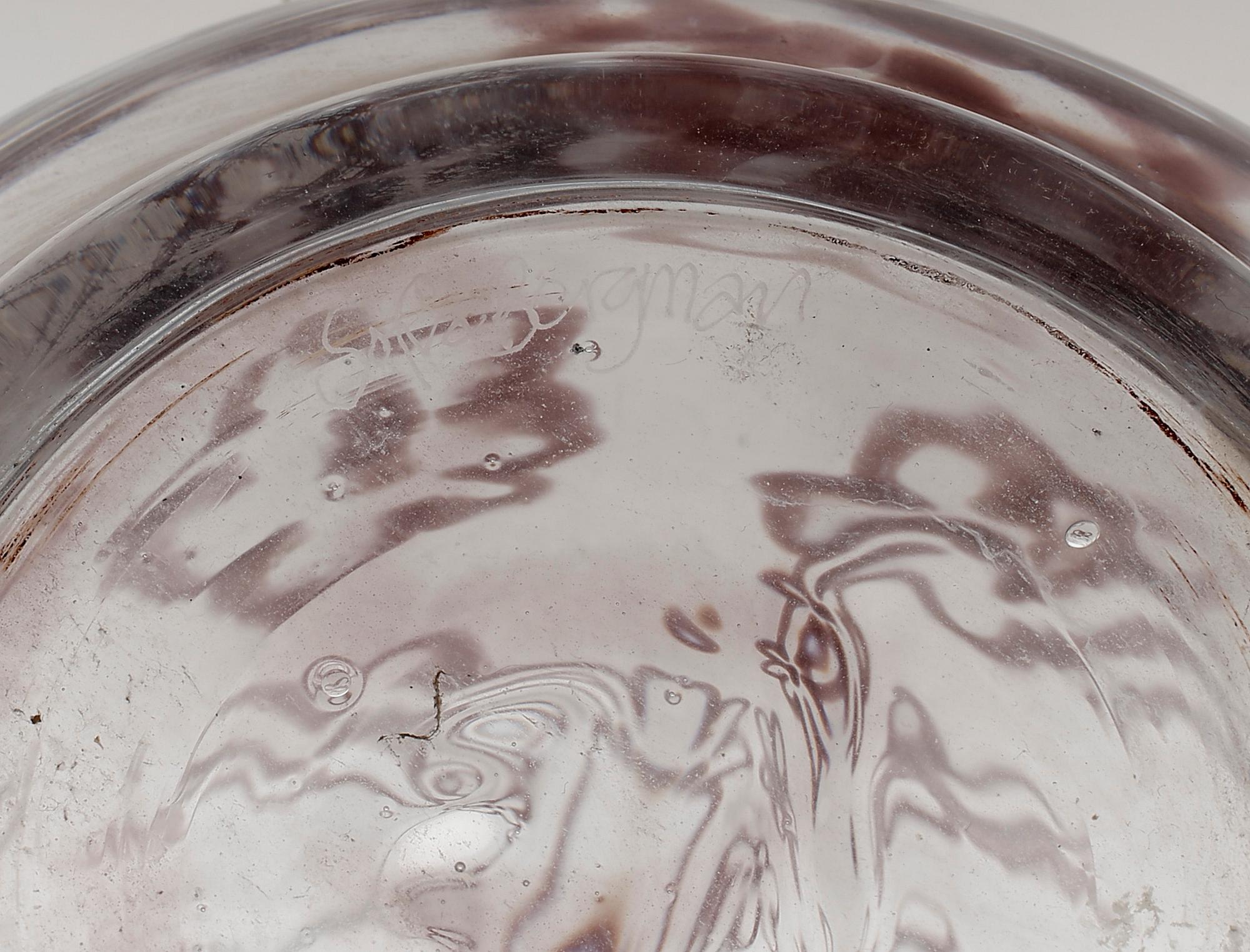 VAS, glas, Sofia Bergman. Signerad.