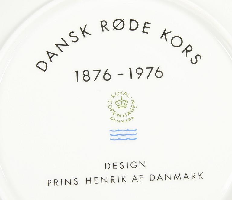 TALLRIKAR, 8 st, porslin, design Prins Henrik af Danmark, Royal Copenhagen.