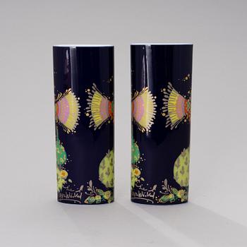 BJÖRN WIINBLAD, KAKSI MALJAKKOA, posliinia, "1001 Nacht", Rosenthal studio-linie, 1980-luku.