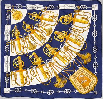 HERMÈS, a 'Cliquetis' silk scarf.