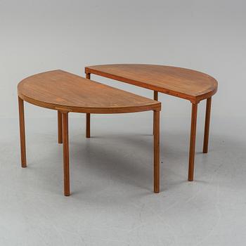 Arne Karlsen, a pair of walnut tables, Interna, Denmark.