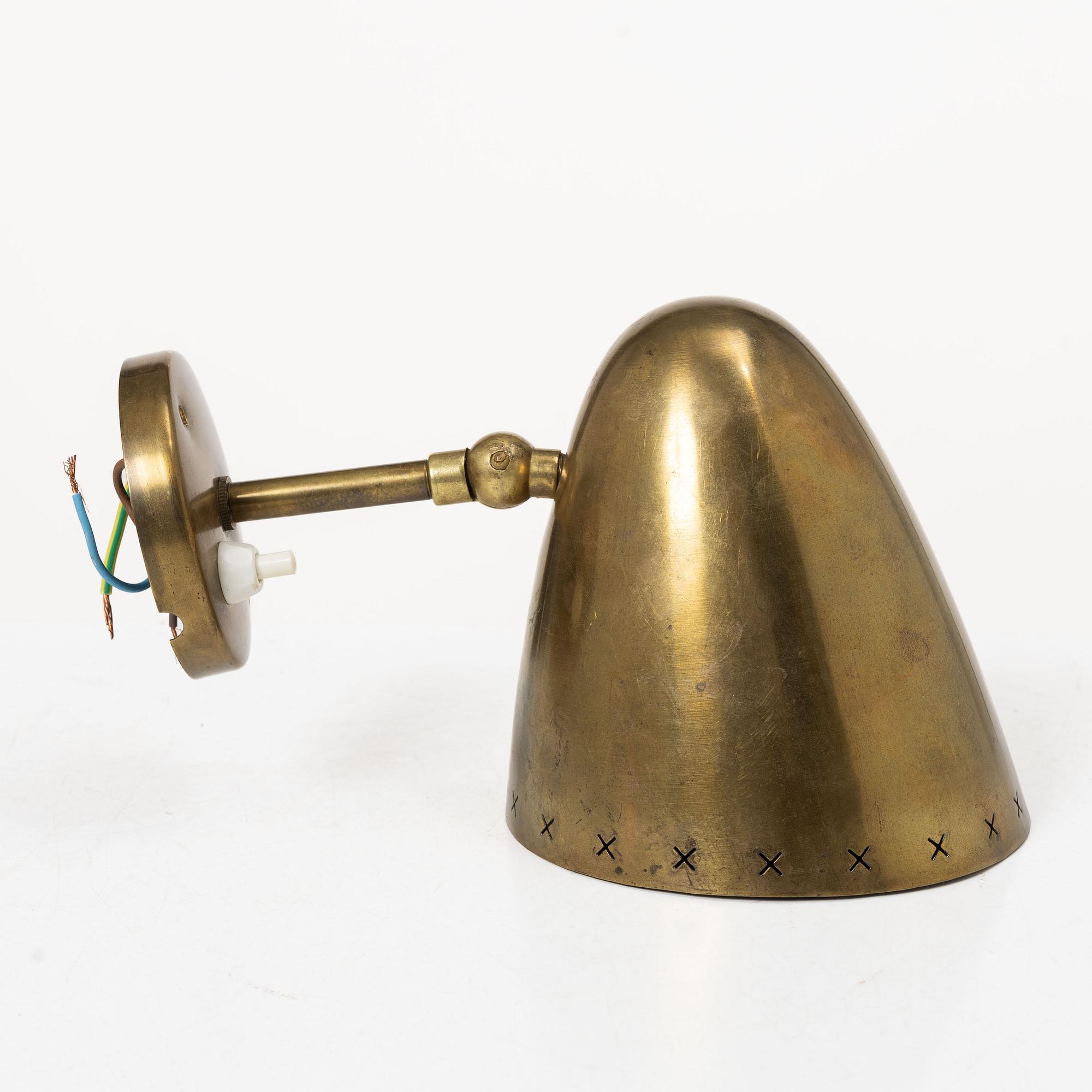 Wall lamp/bedside lamp, Swedish Modern, 1940s.