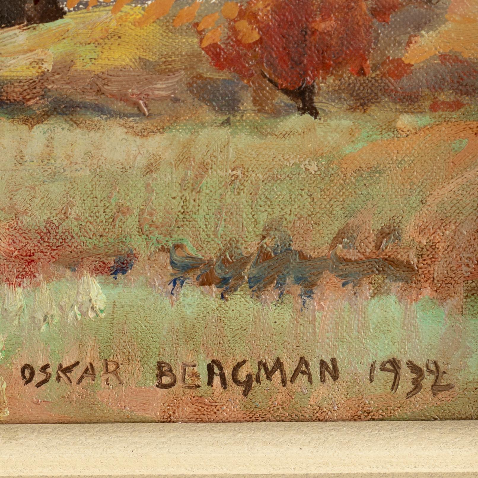 OSKAR BERGMAN, oil on canvas, signed and dated 1932.