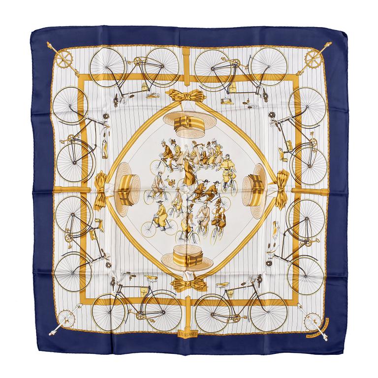 HERMÈS, scarf, "Les Becanes", 1970-tal.