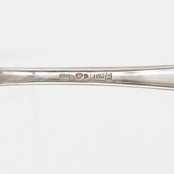 A 139 piece 'Hansa' silver cutlery service, mostly C.G. Hallberg, Mid 20th Century.