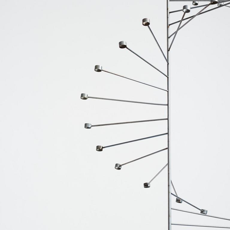 Poul Kjaerholm, a "PK 101" chandelier for E Kold Christensen, Denmark post 1956.