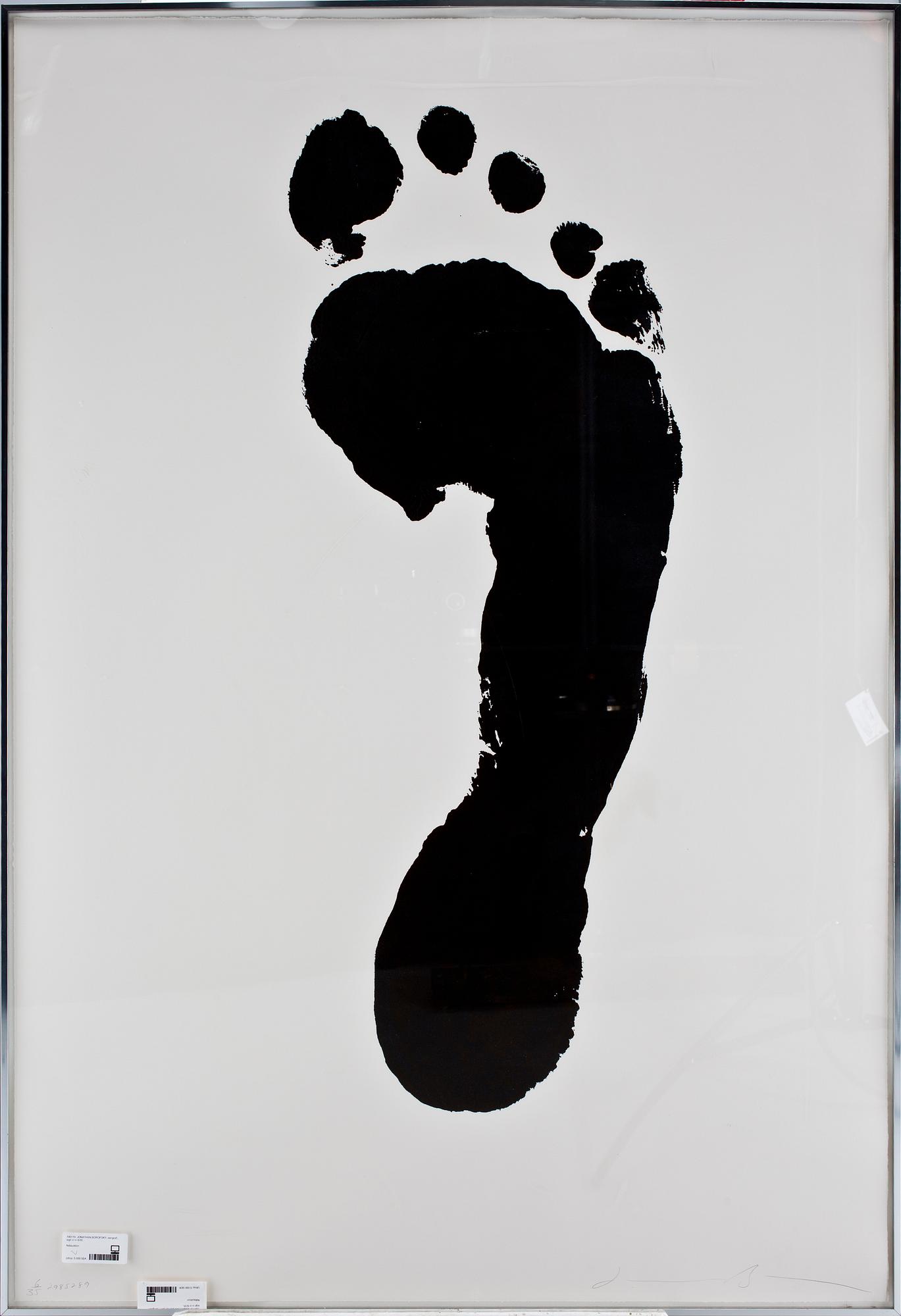JONATHAN BOROFSKY, serigrafi, sign o numr 6/35.