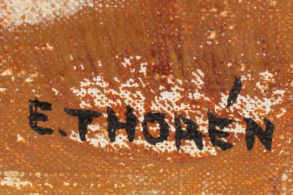 Esaias Thorén, Magpies and Foliage.