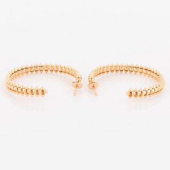 A pair of Cartier "Clash de Cartier" 18K gold hoops.