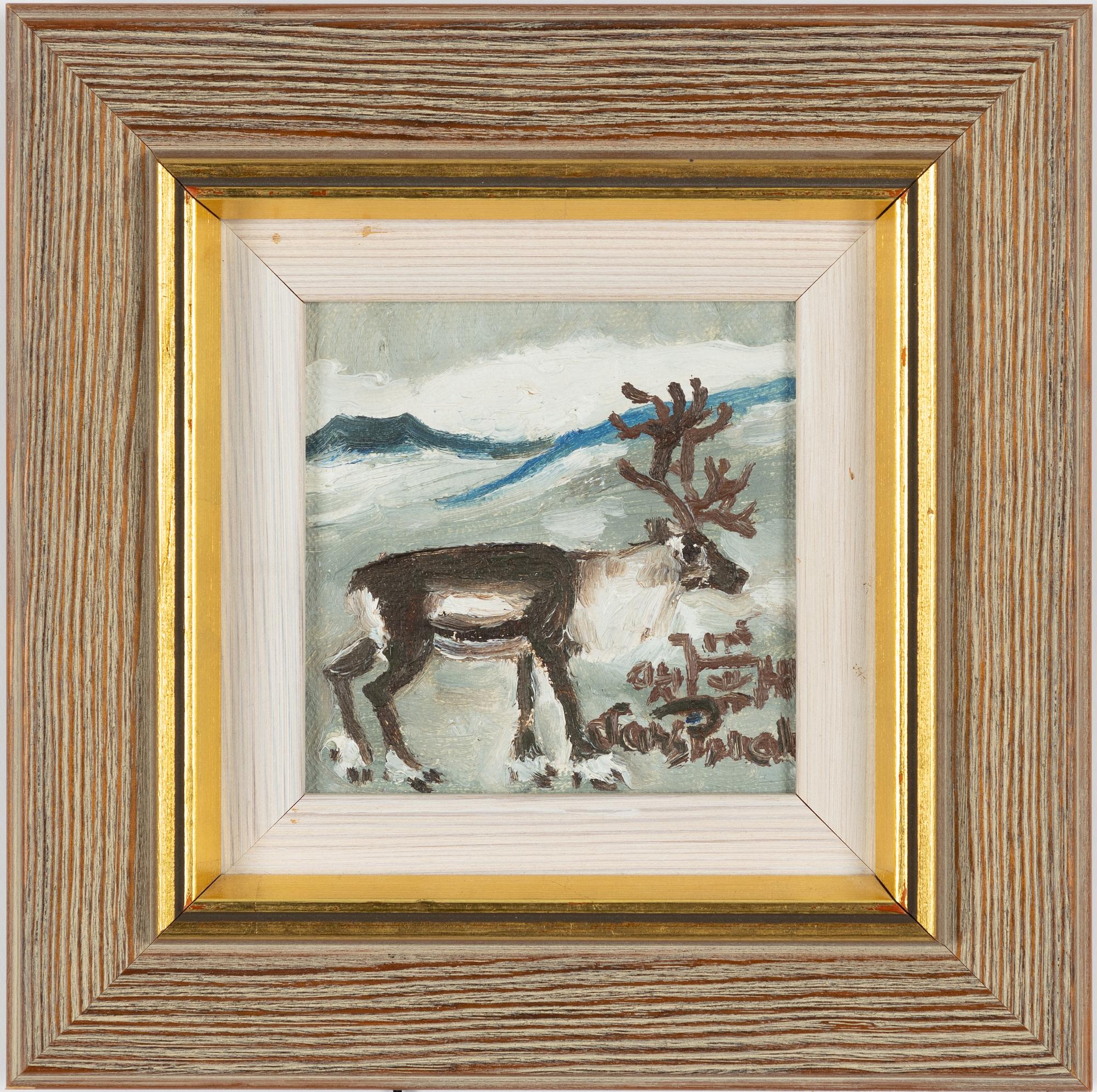 Lars Pirak, Ren i fjällandskap.