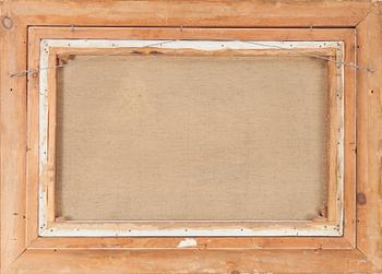 An oil on canvas signed F. Walters, England, 19th Century.