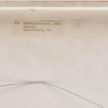 Michelle Stuart, "Correspondences: Time Connecticut Fuchsia".